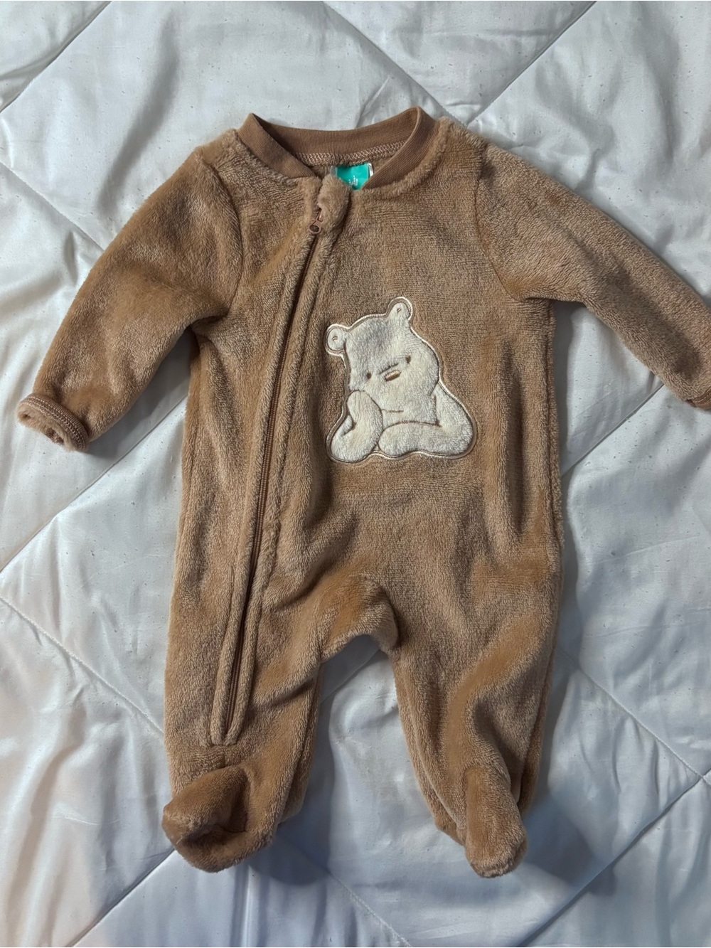 Disney Brown Plush Bear Footed One-Piece